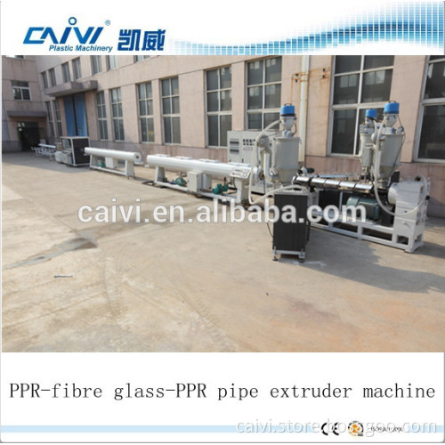 PPR glass fiber plastic pipe making machine extrusion production line